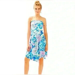Lilly Pulitzer Loleta Strapless Dress. Size XS